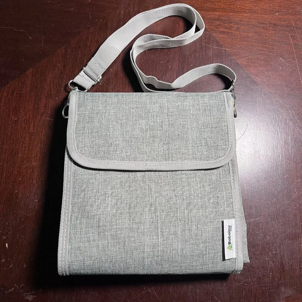 Babalou Baby Portable Changing Pad Compact Travel Multiple Pockets with Strap